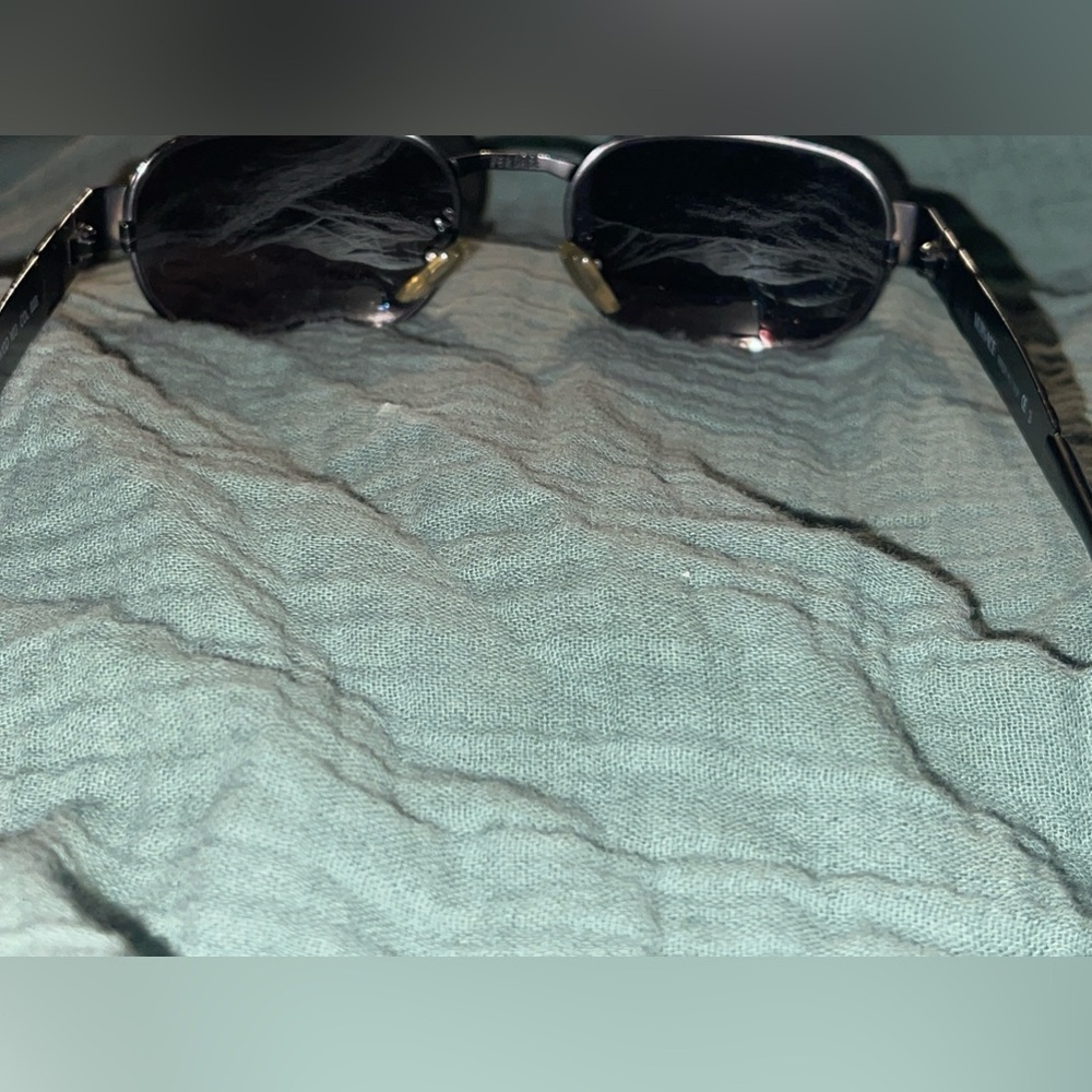 Versace Vintage 90s Black Oval Medusa Sunglasses Y2K Matrixcore Italy EUC - Picture 5 of 11